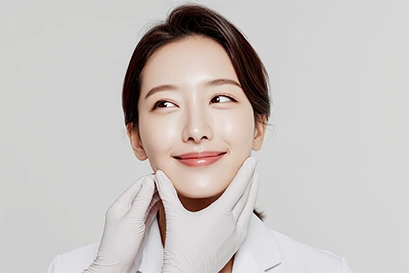 턱 구조를 확인하는 의료진